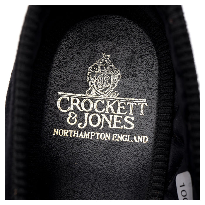 Women's 'Sunflower' Black Velvet Slippers UK 5