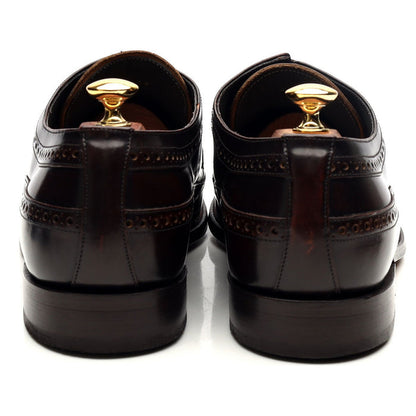 'Woodbridge' Dark Brown Leather Derby Brogues UK 9.5 G