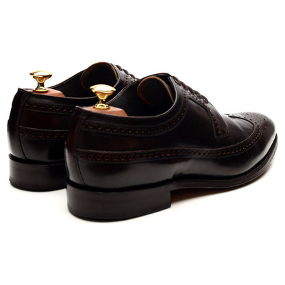 'Woodbridge' Dark Brown Leather Derby Brogues UK 9.5 G