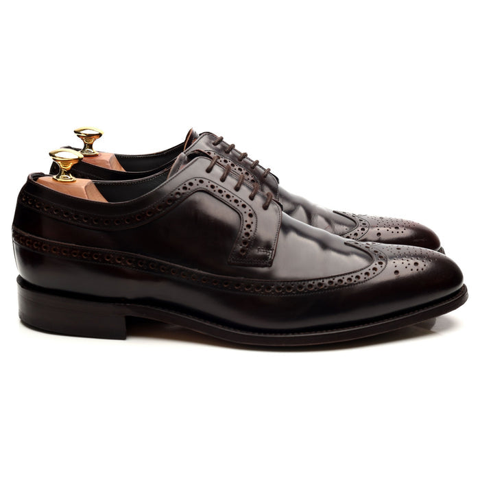 'Woodbridge' Dark Brown Leather Derby Brogues UK 9.5 G