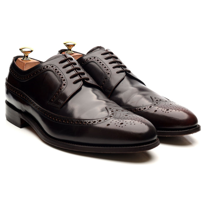 'Woodbridge' Dark Brown Leather Derby Brogues UK 9.5 G