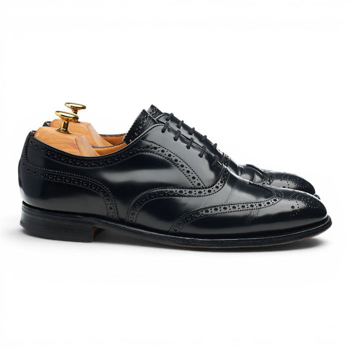 'Woodstock' Black Leather Oxford Brogues UK 8 F