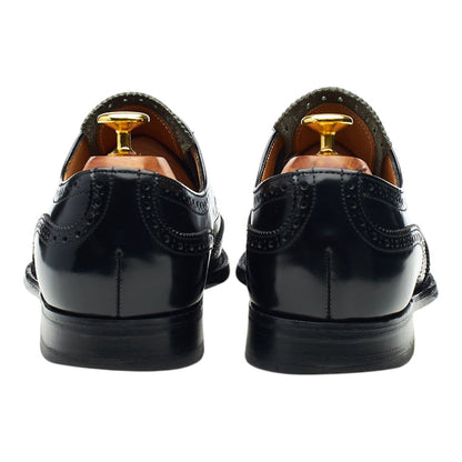 'Woodstock' Black Leather Oxford Brogues UK 8 F