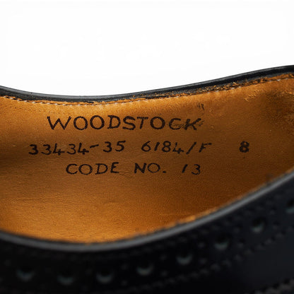 'Woodstock' Black Leather Oxford Brogues UK 8 F