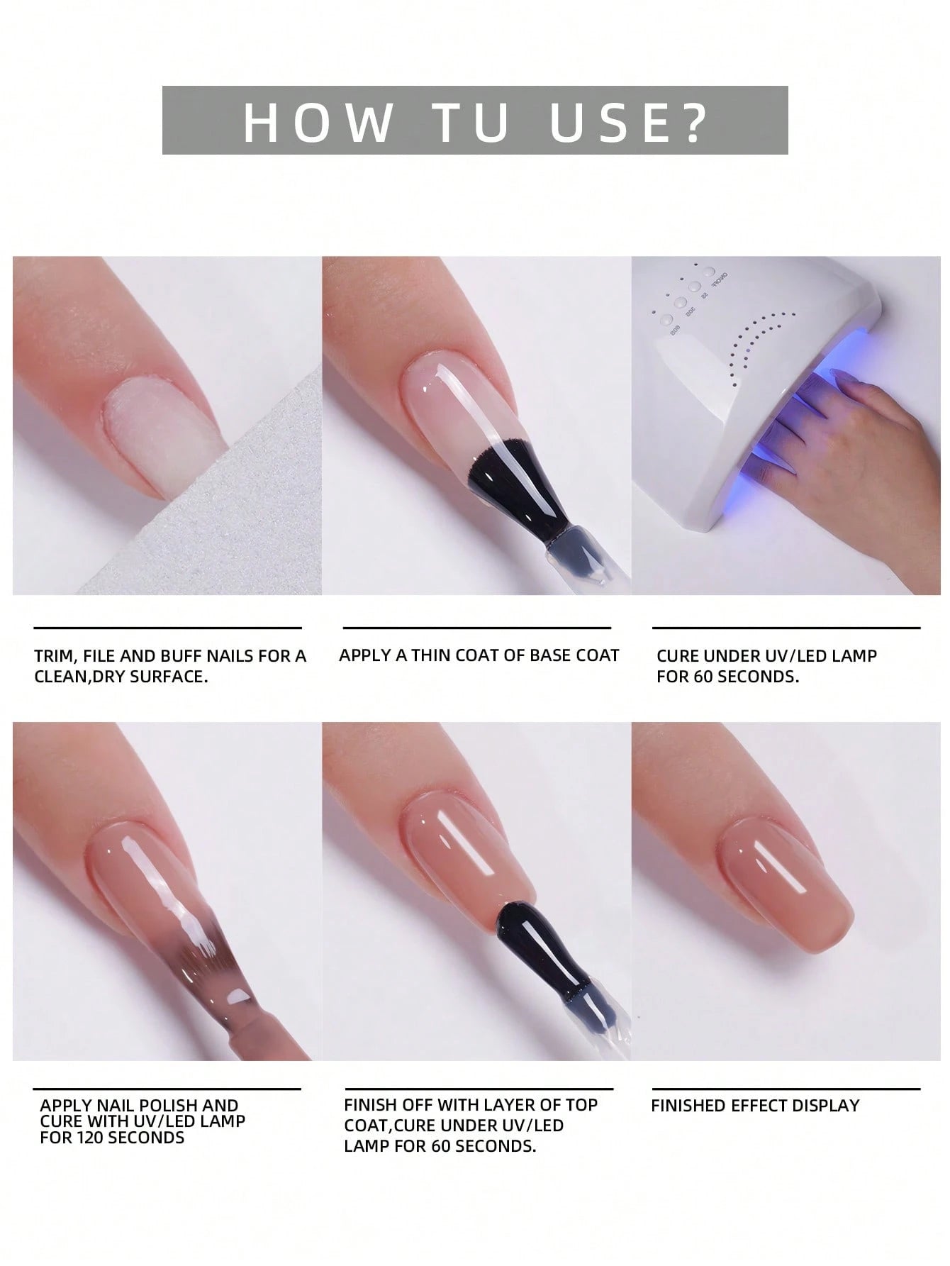 XEIJAYI 1pc 7.3ml, White Gel Nail Polish, Soak-Off UV/LED Compatible Nail Art Gel Polish, For Salon And Home DIY Manicure