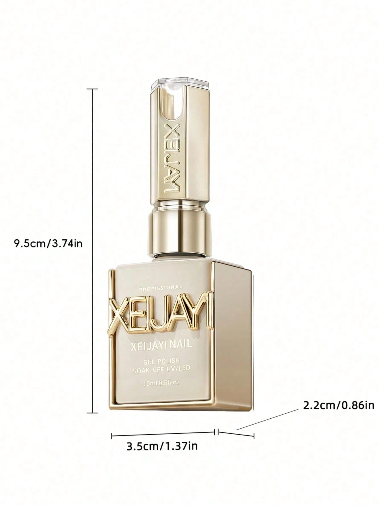 XEIJAYI 2PCS 15ml Two-Color Combination Set, Brown Yellow Dual-Color Nail Gel Kit, Enhances Skin Tone, Suitable For Nail Salons And DIY Nail Art.