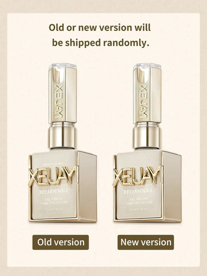 XEIJAYI 2PCS 15ml Two-Color Combination Set, Brown Yellow Dual-Color Nail Gel Kit, Enhances Skin Tone, Suitable For Nail Salons And DIY Nail Art.