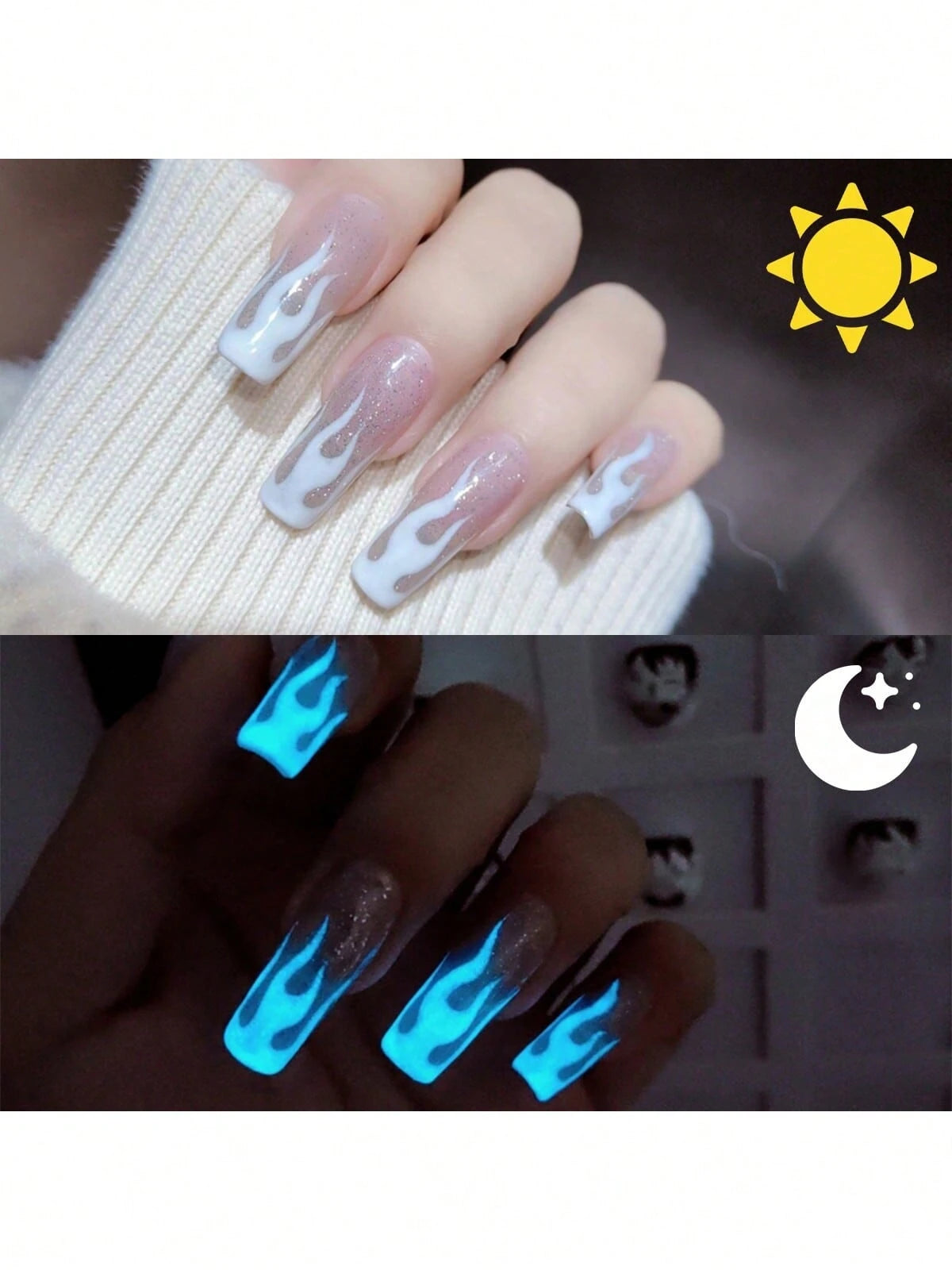 XEIJAYI XEIJAIYI 1Pc 15ML Glow In The Dark Gel Nail Polish- Luminous Top Coat For Home Salon Manicure And DIY- Long-Lasting And Durable