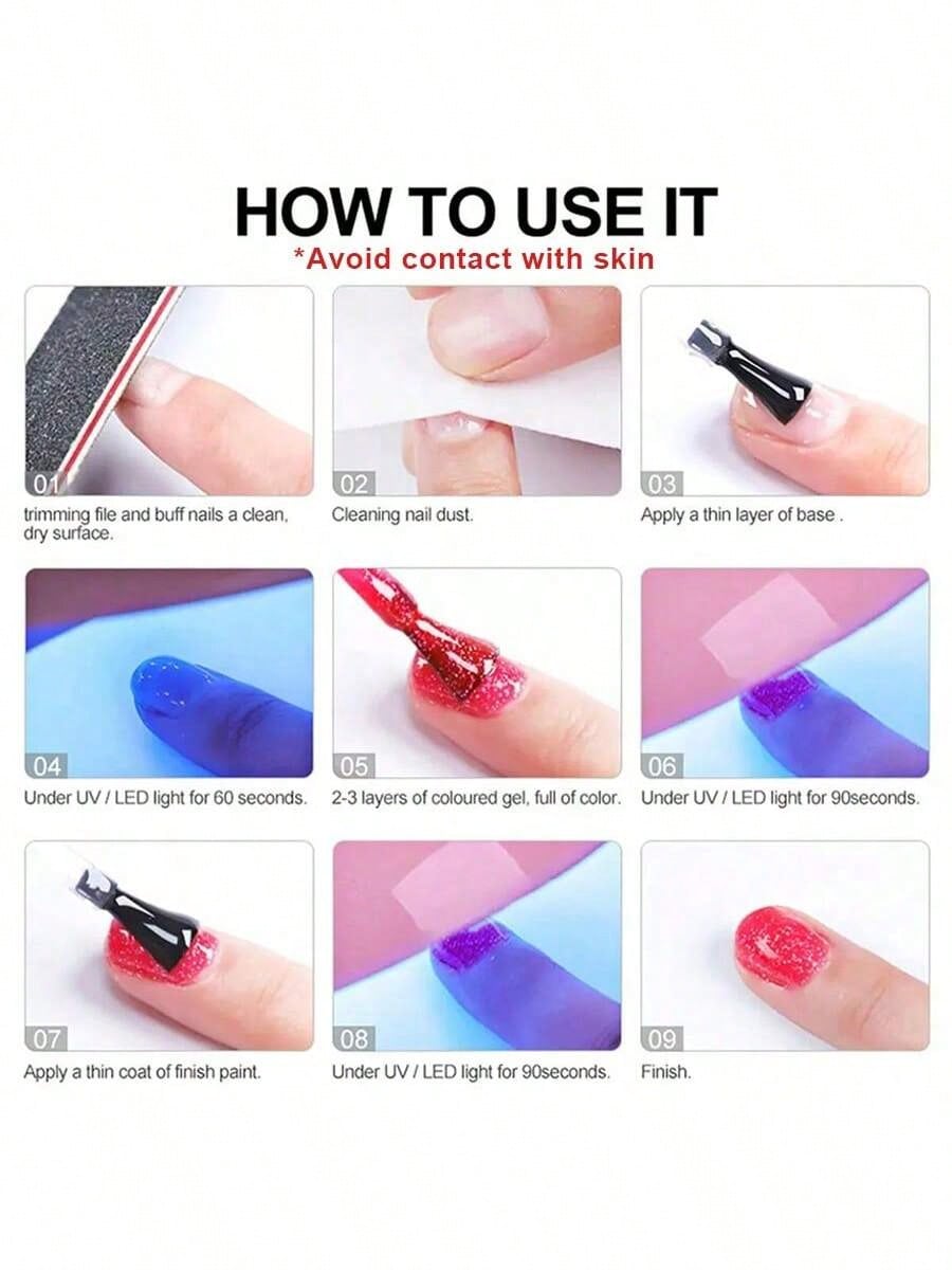 XEIJAYI XEIJAIYI 1Pc 15ML Glow In The Dark Gel Nail Polish- Luminous Top Coat For Home Salon Manicure And DIY- Long-Lasting And Durable