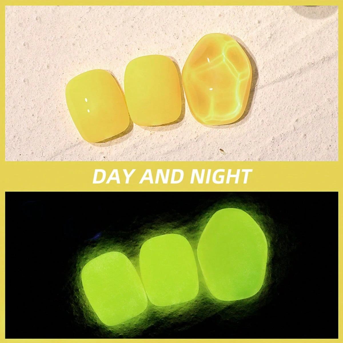 XEIJAYI XEIJAIYI 1Pc 15ML Glow In The Dark Gel Nail Polish- Luminous Top Coat For Home Salon Manicure And DIY- Long-Lasting And Durable