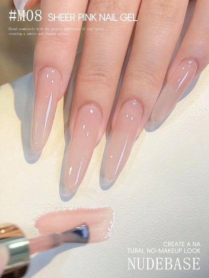 XEIJAYI XEJAYI 15ml Nude Gel Nail Polish, UV LED Soaking Nail Gel, Semi-Permanent, DIY Salon Quality Nail Art Gel