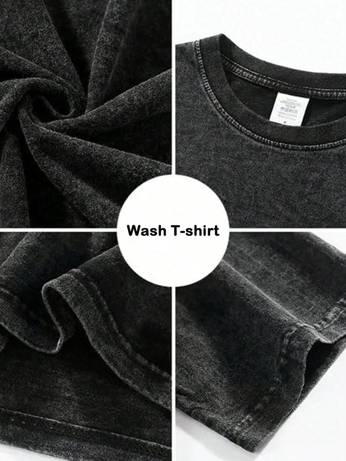 Yahweh Printed Washed Cotton T-Shirt, Made Of 100% Pure Cotton, Combed With Fine Needles, Relaxed And Comfortable, Suitable For Both Men And Women