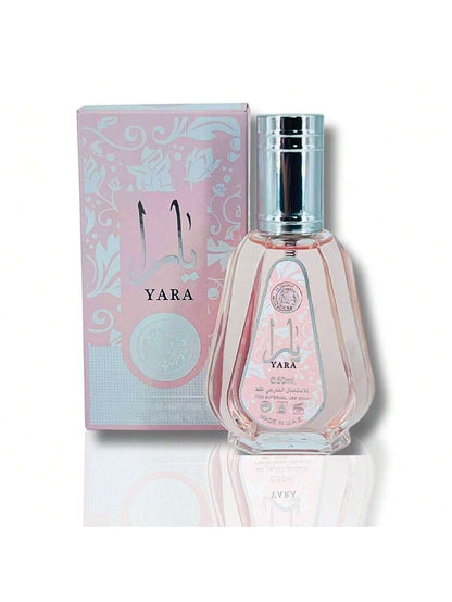 Yara Eau De Parfum Spray For Women, 1.7 Fl Oz (50 Ml)- Gourmand Accord, Vanilla, Musk, Heliotrope, Orchid, Tangerine, Fragrance, Perfume, Unisex, Long Lasting, Scent, Notes, Signature, Luxury, Gift