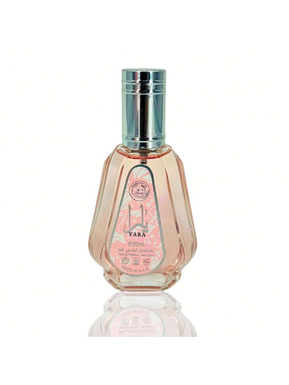 Yara Eau De Parfum Spray For Women, 1.7 Fl Oz (50 Ml)- Gourmand Accord, Vanilla, Musk, Heliotrope, Orchid, Tangerine, Fragrance, Perfume, Unisex, Long Lasting, Scent, Notes, Signature, Luxury, Gift