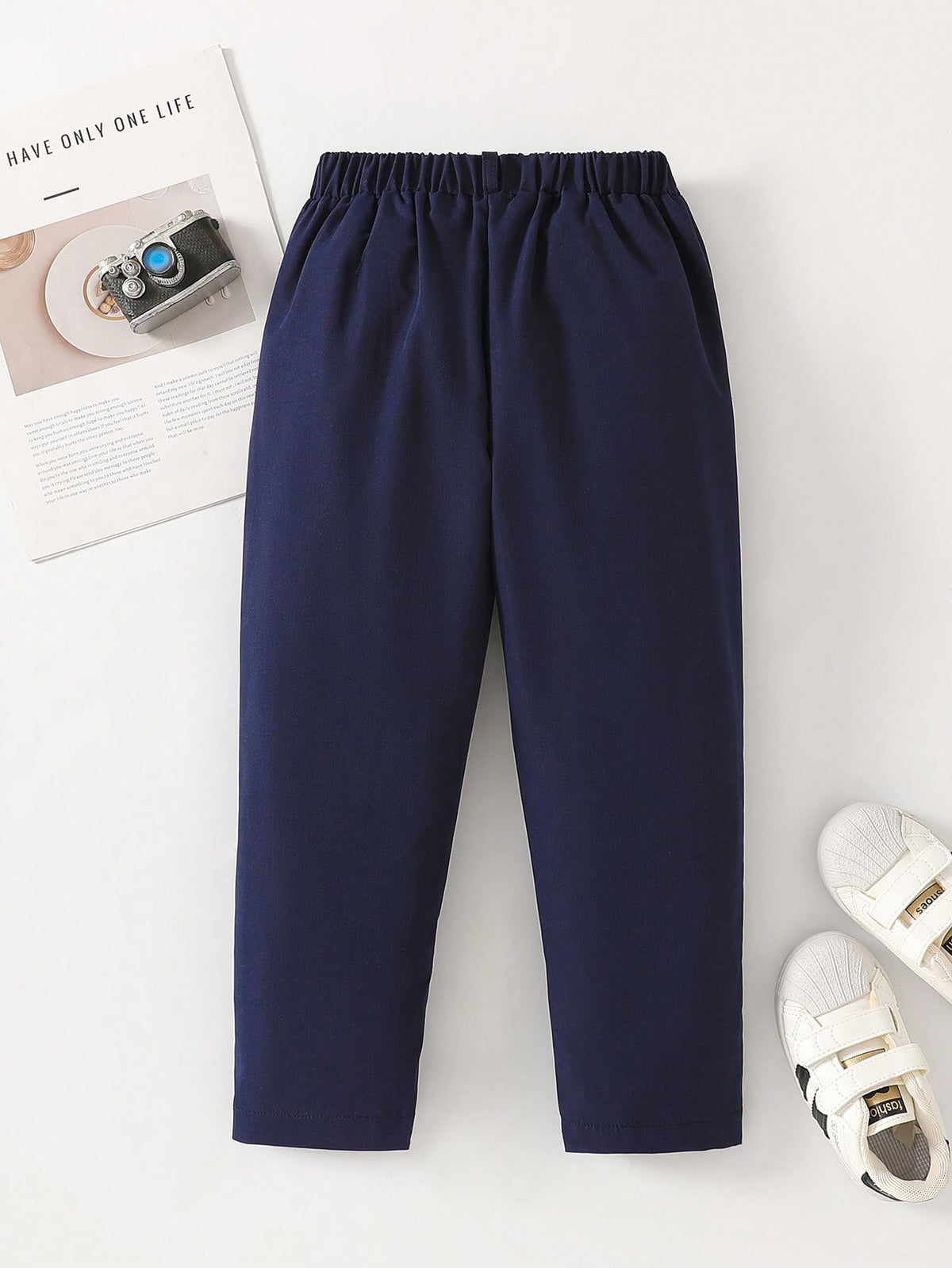 Young Boy Casual Solid Color Comfortable Pants, Suitable For Everyday Wear, School, Parties, Vacations And Gifts