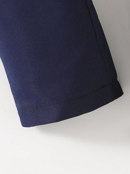 Young Boy Casual Solid Color Comfortable Pants, Suitable For Everyday Wear, School, Parties, Vacations And Gifts
