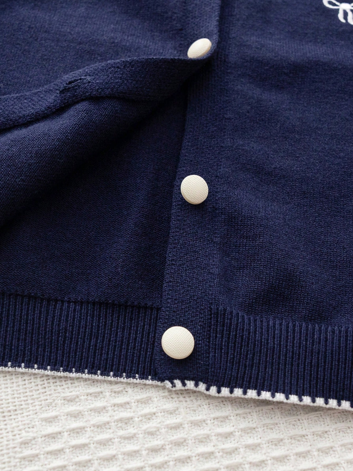 Young Girls' Cute Peter Pan Collar Knit Cardigan Sweater Long Sleeve Jacket