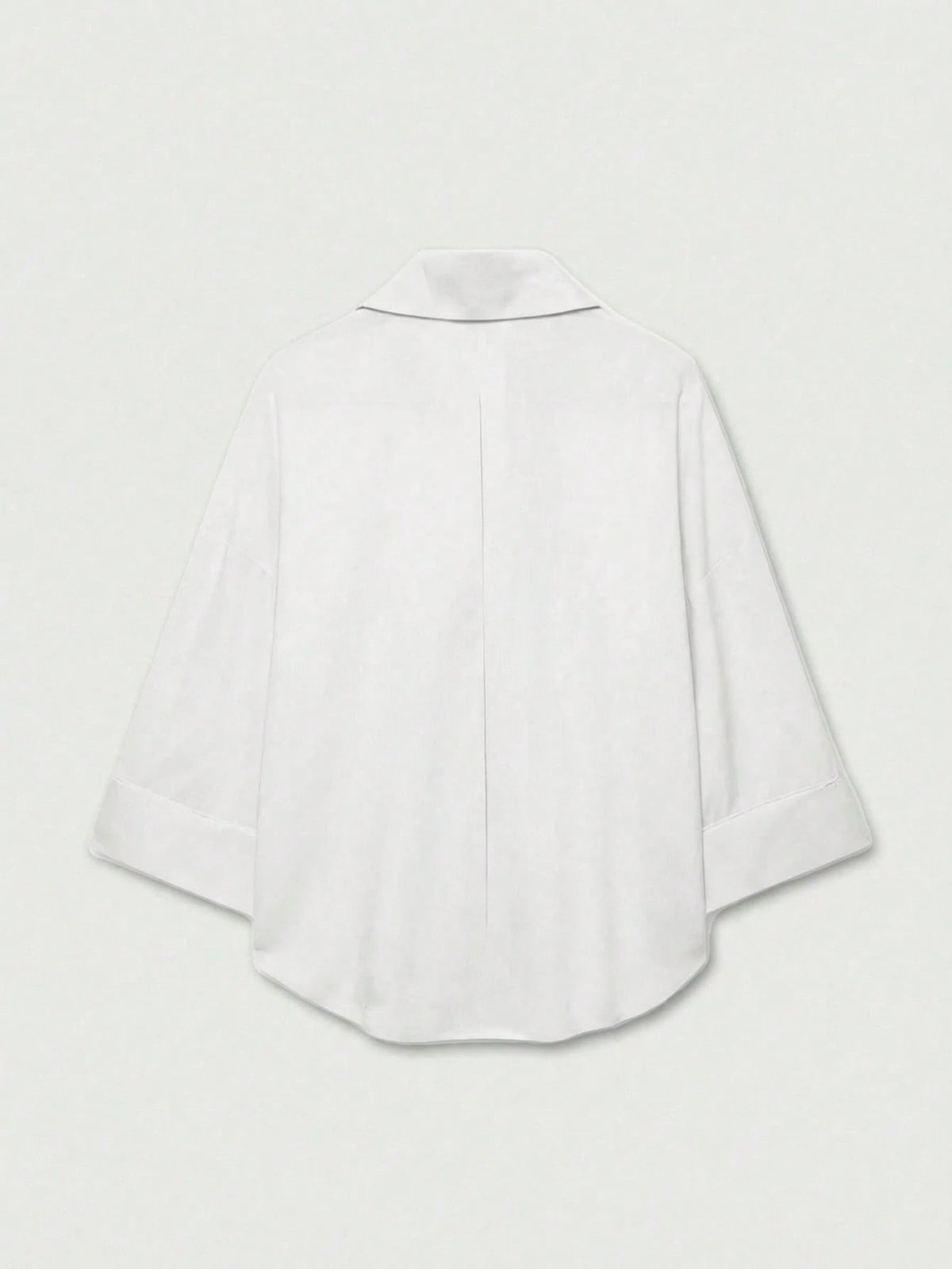 YROOE Women's Casual Versatile Blouse, Minimalist/Business Casual/Daily Commute/Simple Elegant, Fashion Casual Turndown Collar Wide Sleeve Shirt, Spring/Summer/Autumn/Winter White, Quiet Luxury