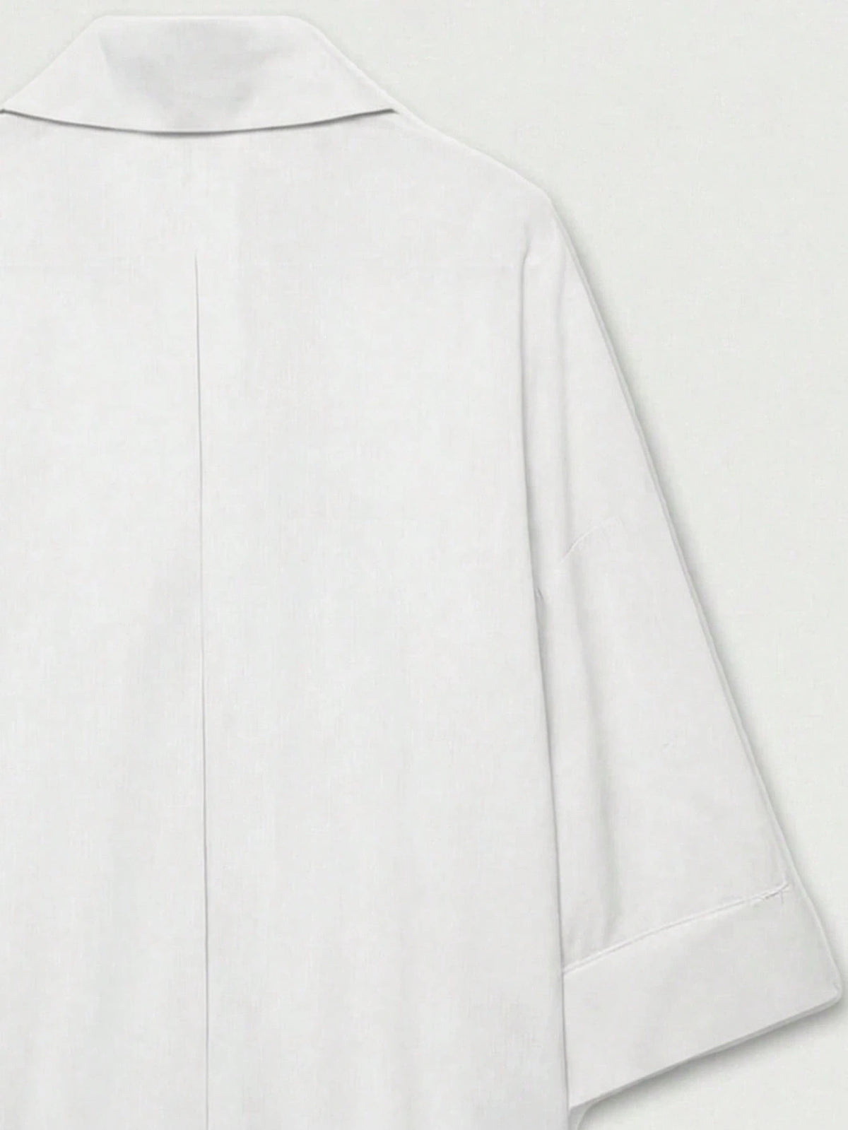 YROOE Women's Casual Versatile Blouse, Minimalist/Business Casual/Daily Commute/Simple Elegant, Fashion Casual Turndown Collar Wide Sleeve Shirt, Spring/Summer/Autumn/Winter White, Quiet Luxury