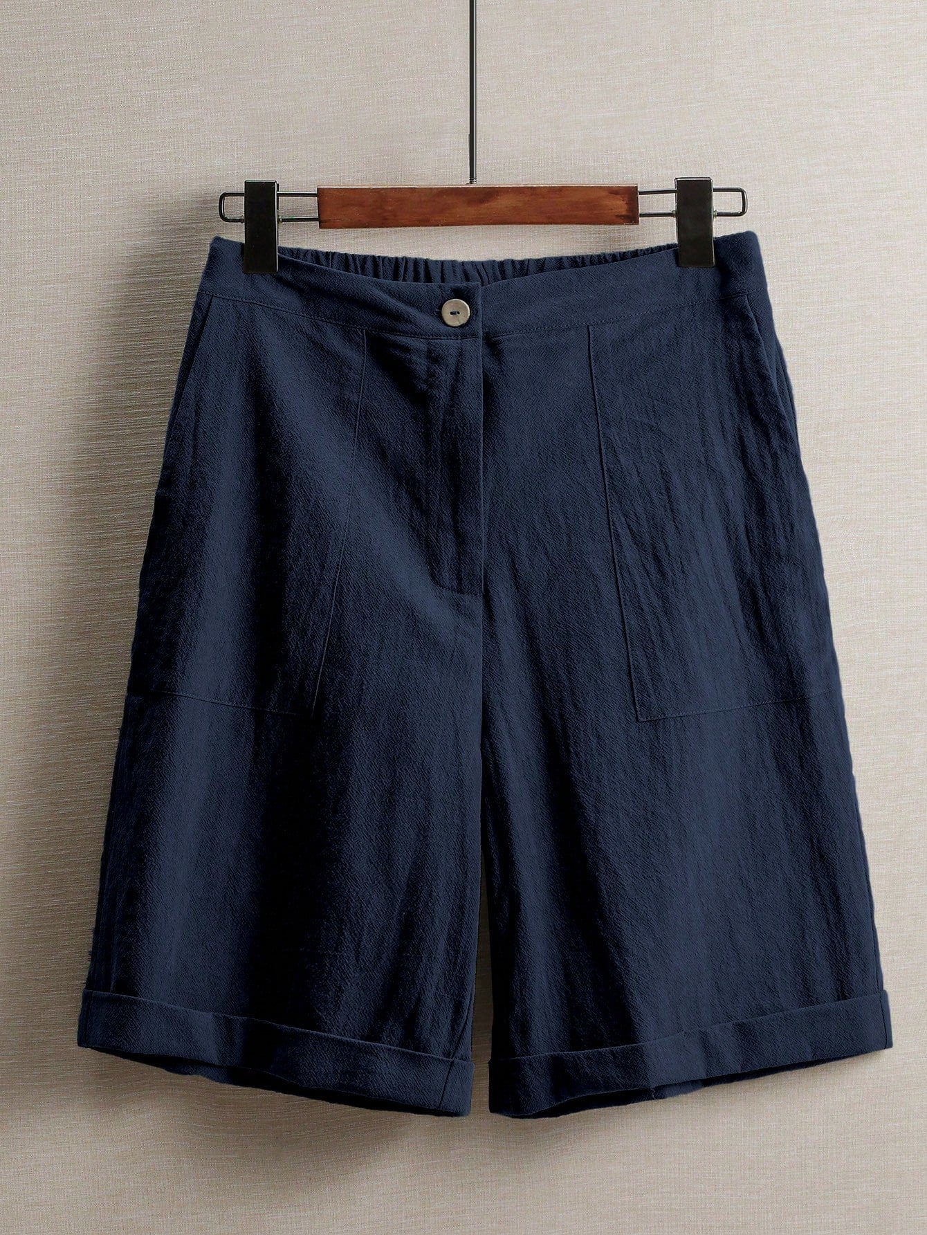 Zayélia Women's Linen Casual Loose Pocket Shorts, Versatile