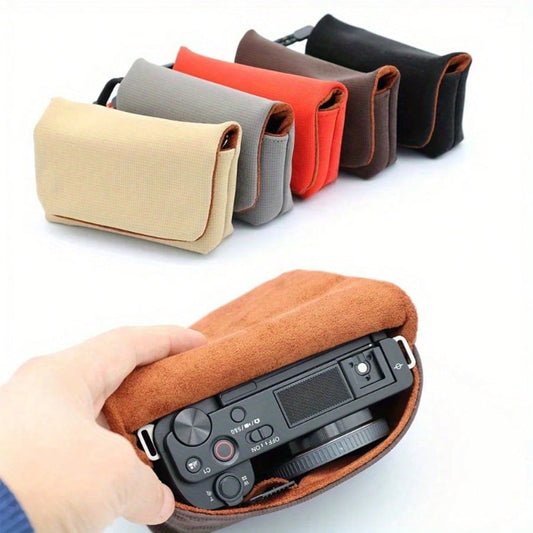 ZV1 ZVE10 LX10 RX100 GR3 Creative Thickened Anti-Pressure Anti-Scratch Camera Protective Bag Portable Storage Pouch Lightweight Camera Bag For Travel And Outdoor